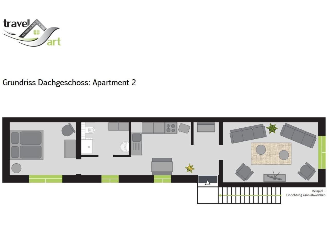 Travel Art Boardinghouse Apart otel Neuruppin Dış mekan fotoğraf